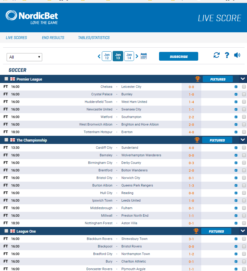 Livescore ,Sports data API , Results , Fxitures , Sports ...