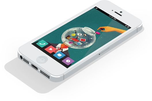 mobile phone white Image link