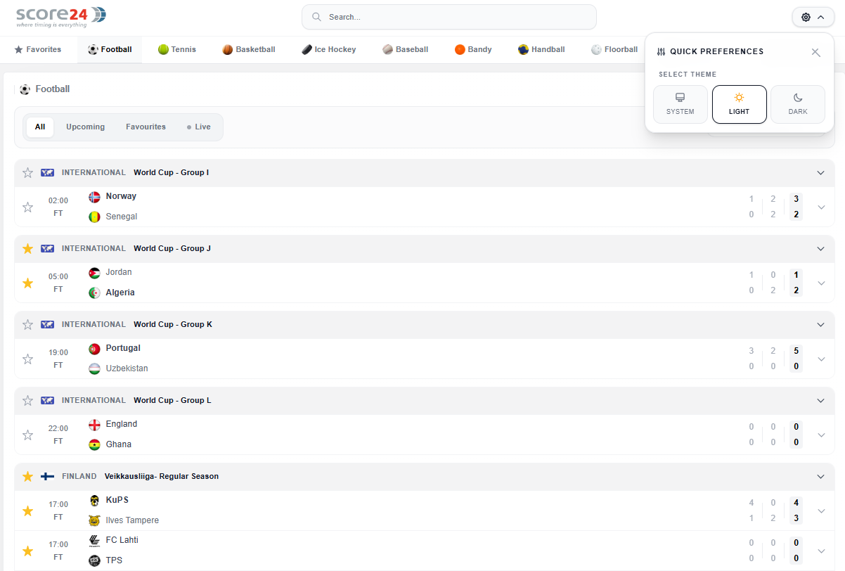 livescorev2 settings livescorev2 settings